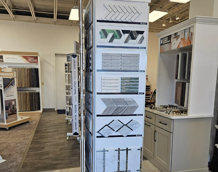 Tile display at Ed's Floor & Home